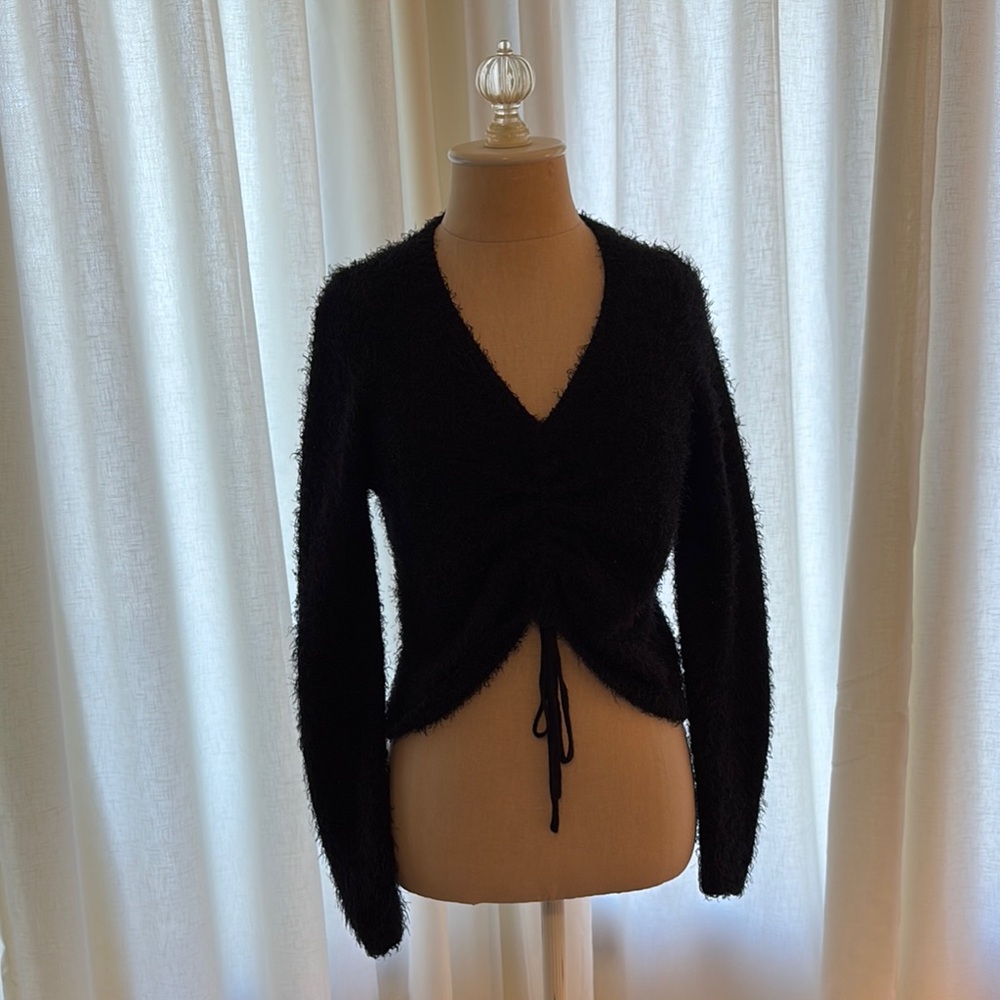 Black V-Neck Sweater